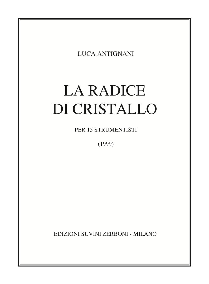 LA RADICE DI CRISTALLO