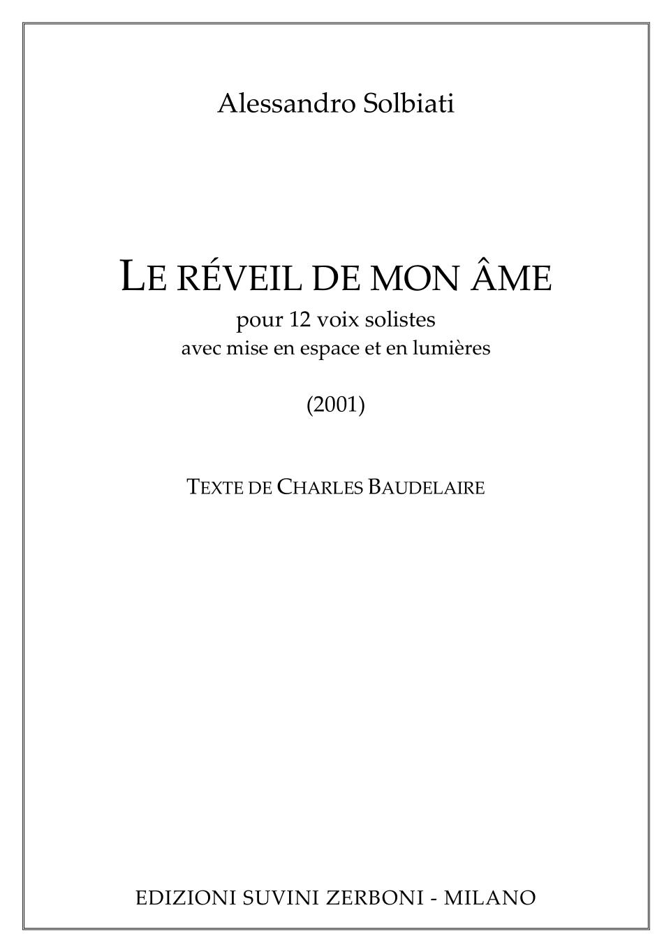 LE REVEIL DE MON AME