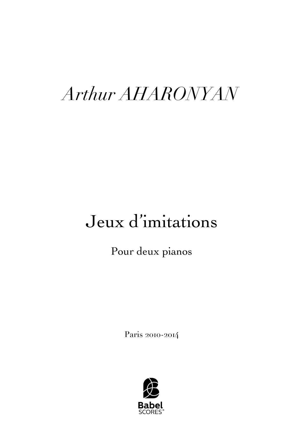 Jeux d'Imitations
