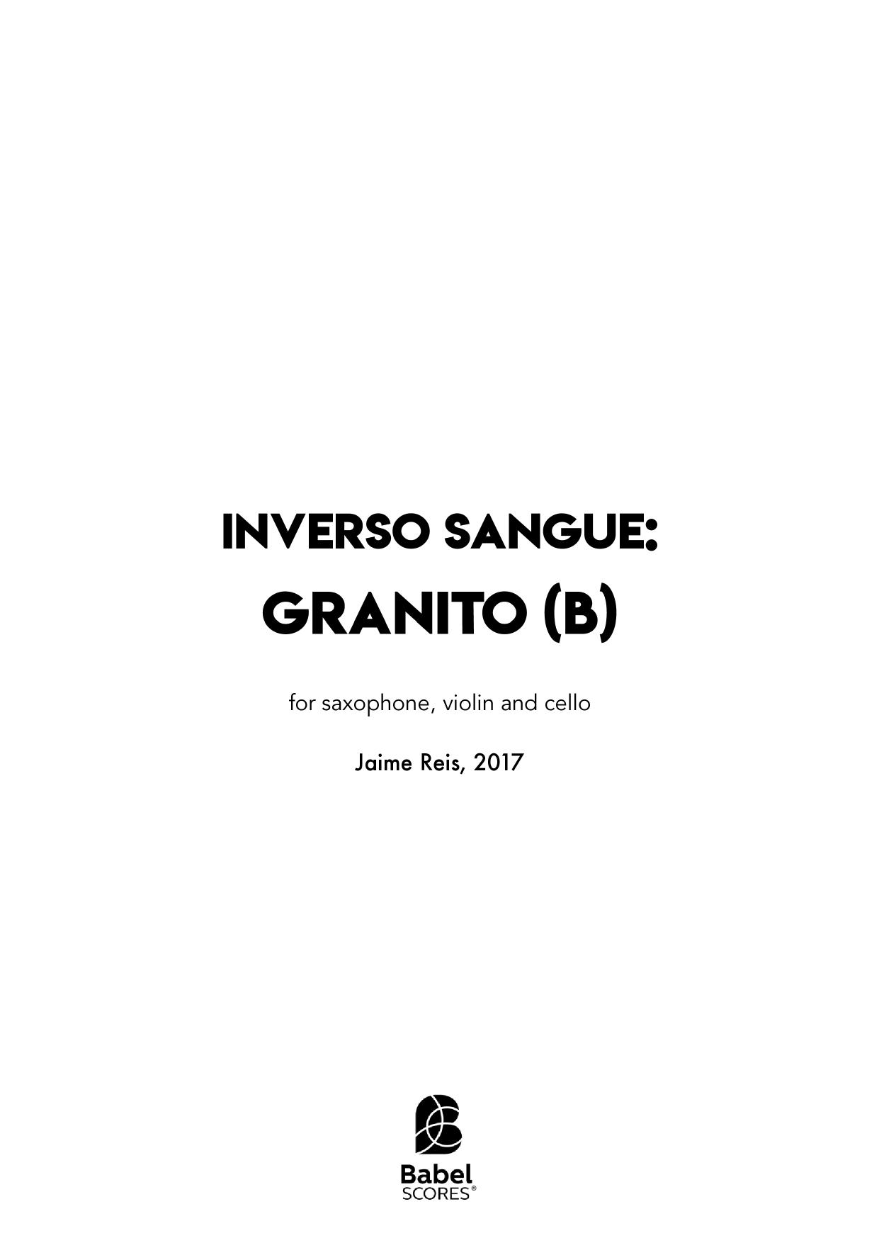 Inverso Sangue：Granito (II) (B)