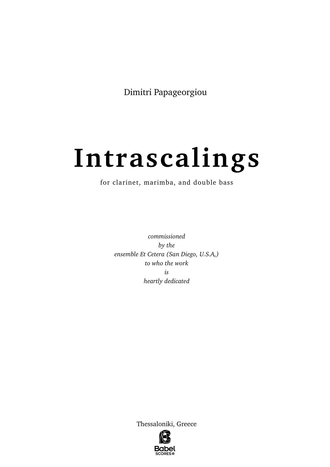 Intrascalings