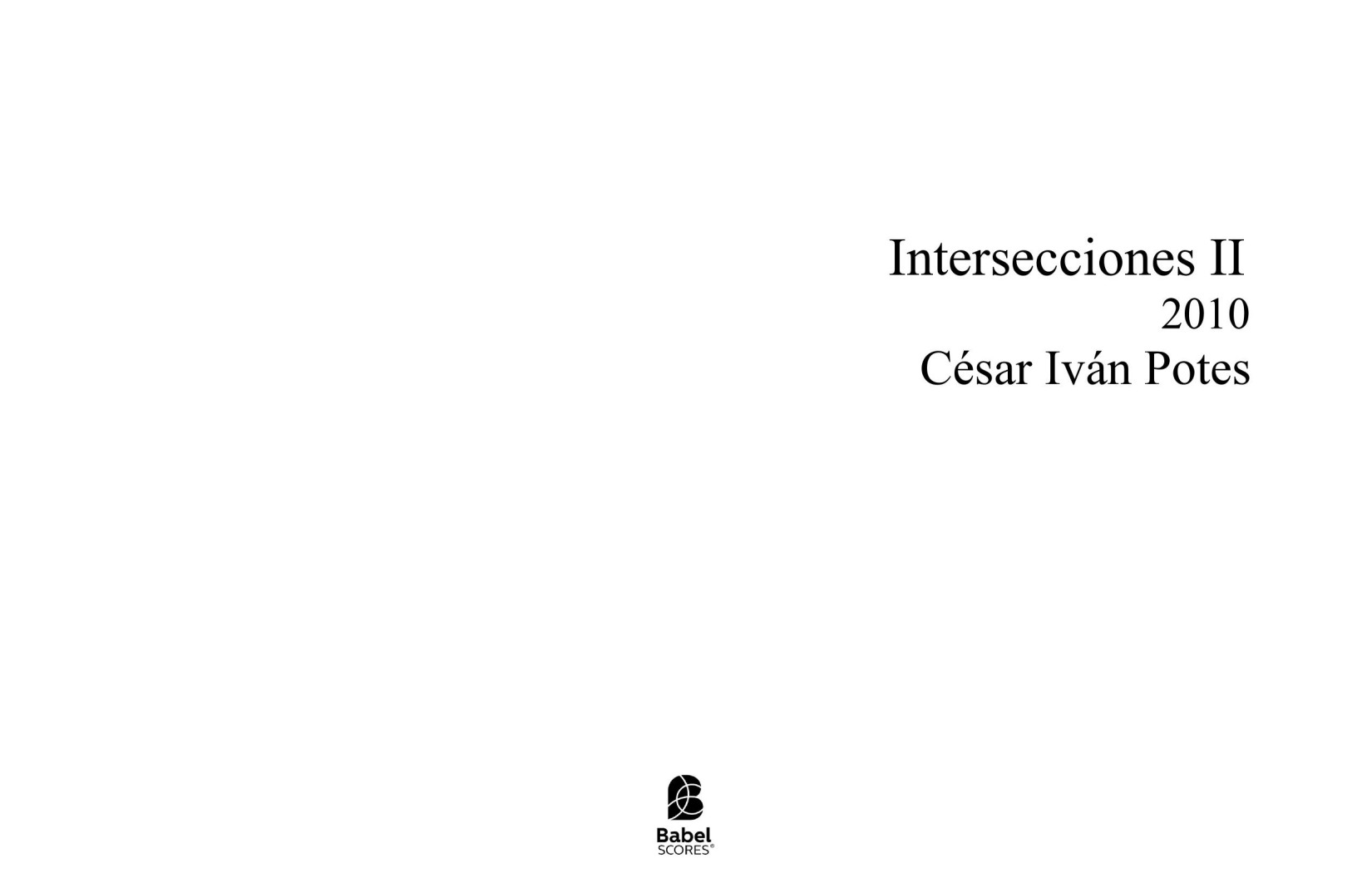 Intersecciones II
