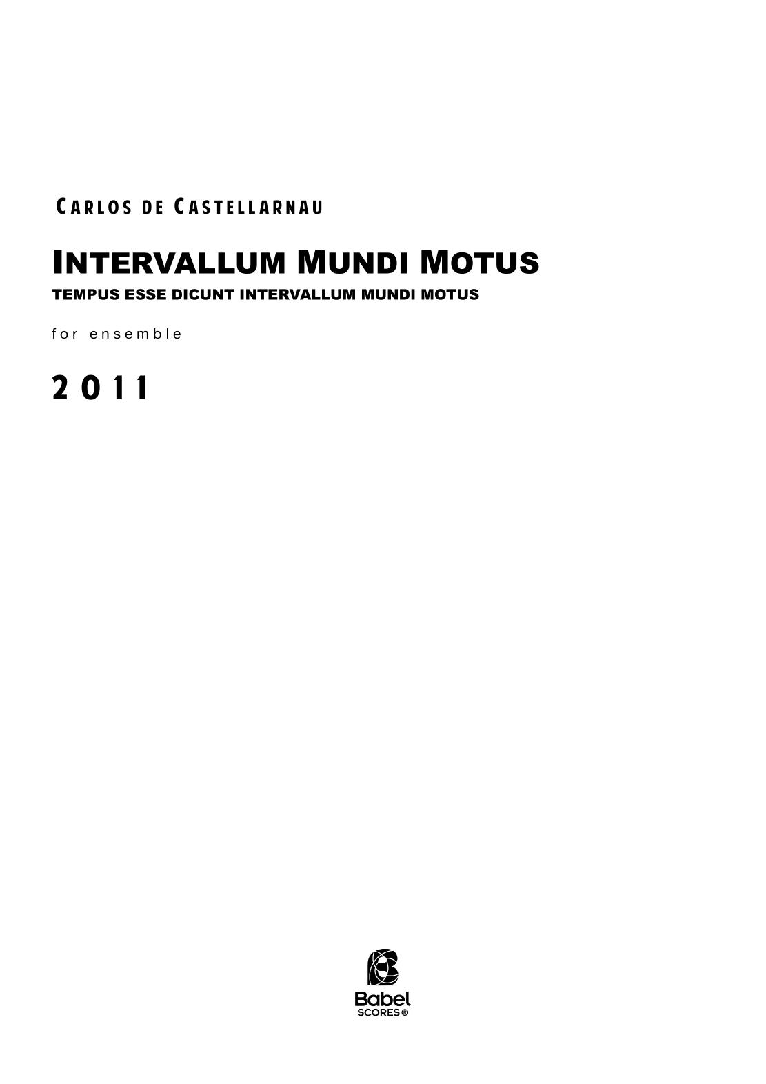 Intervallum Mundi Motus