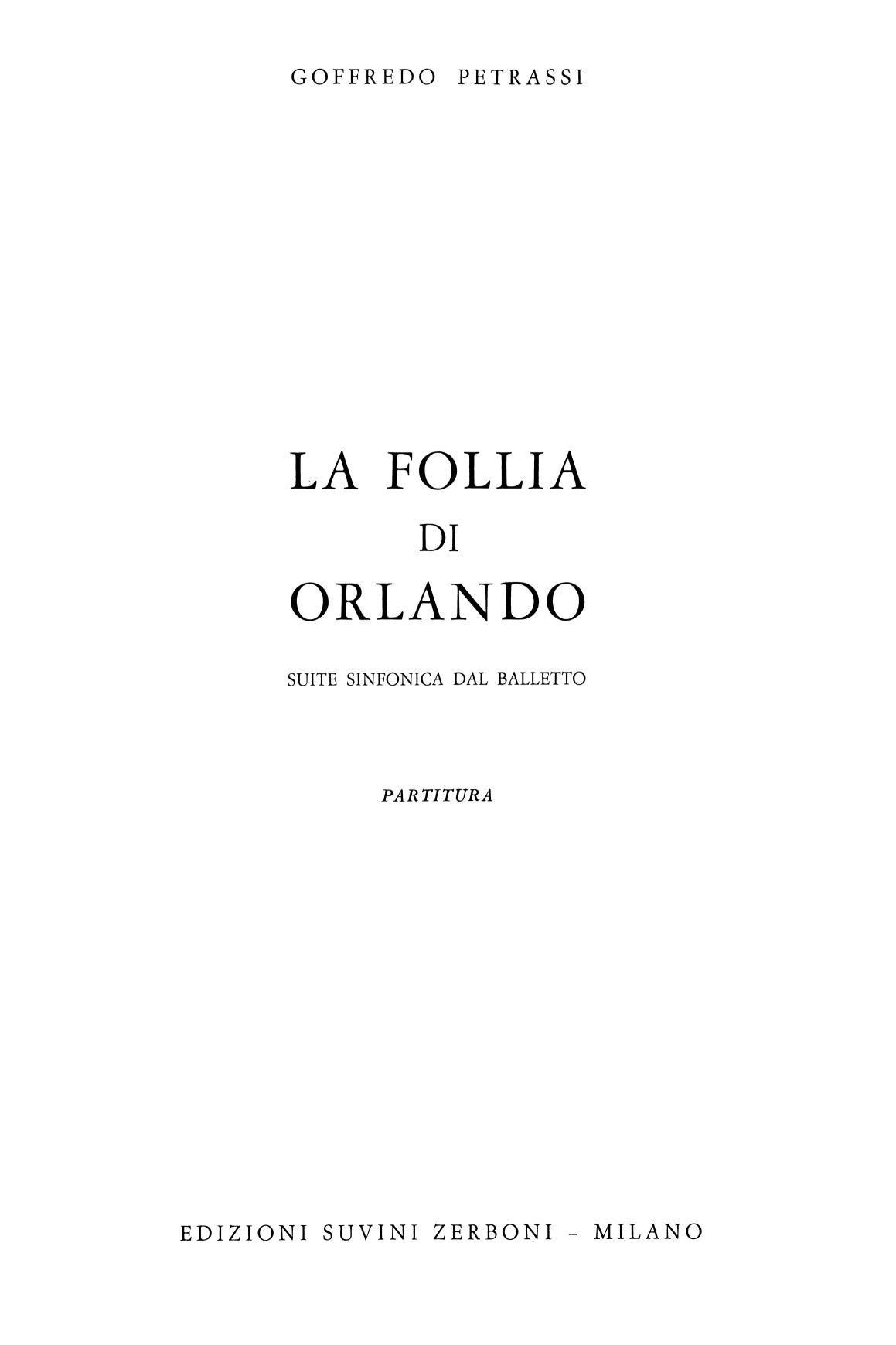 La follia di Orlando (Suite)