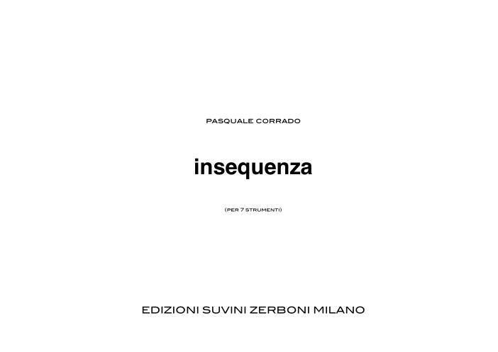 Insequenza