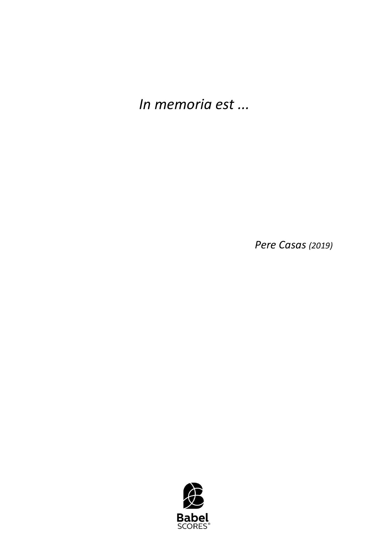 In memorian ets...