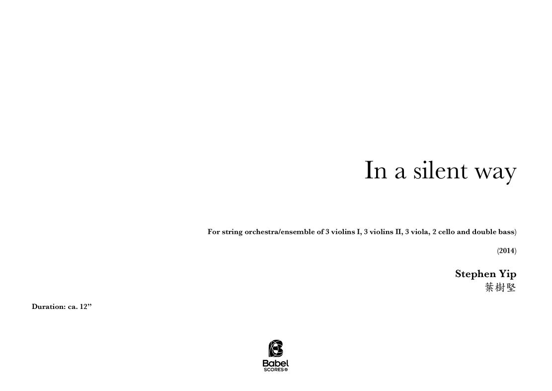 In a silent way