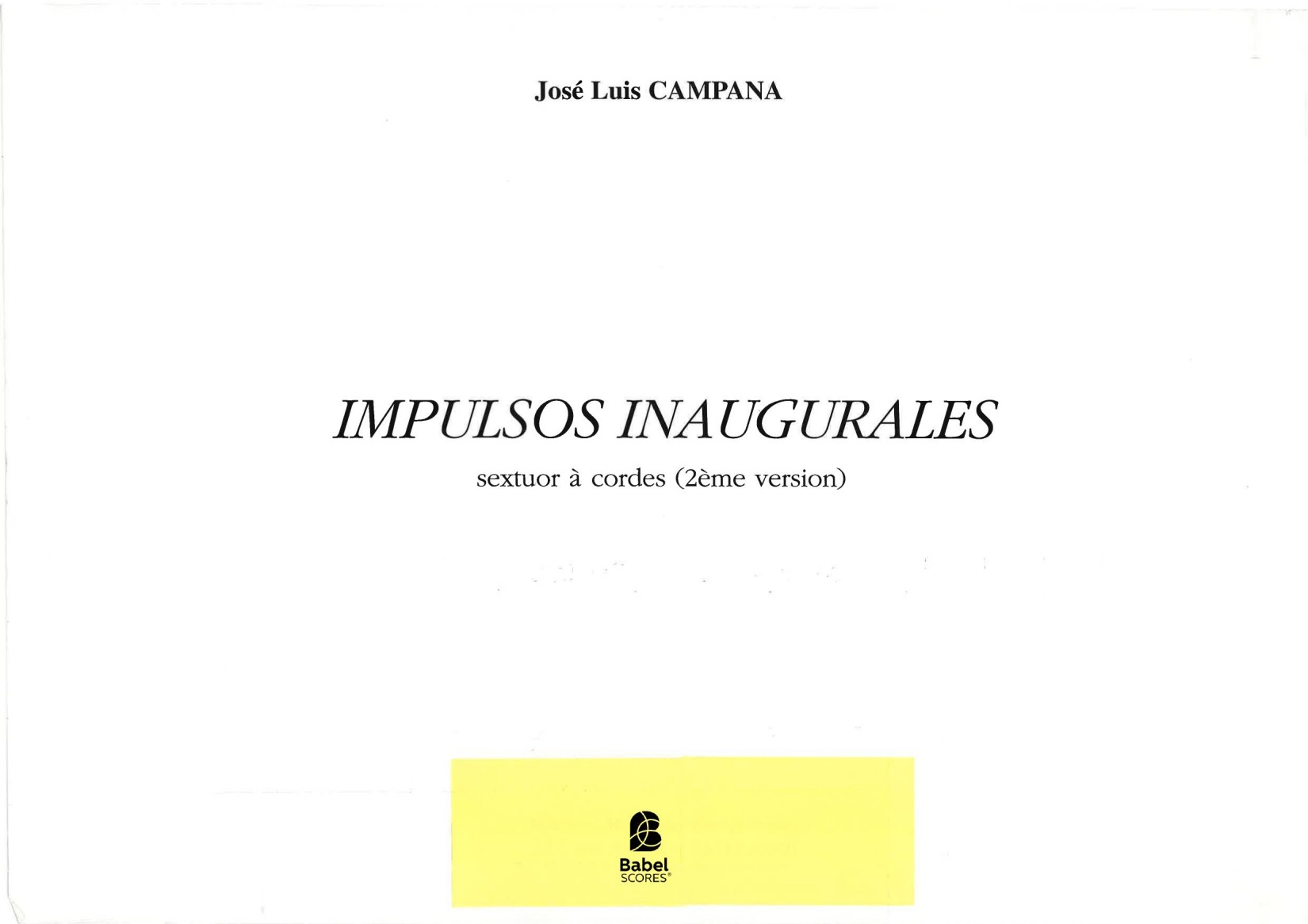 IMPULSOS INAUGURALES