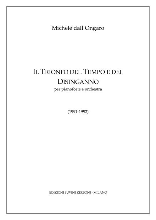 Il trionfo del tempo e del disinganno