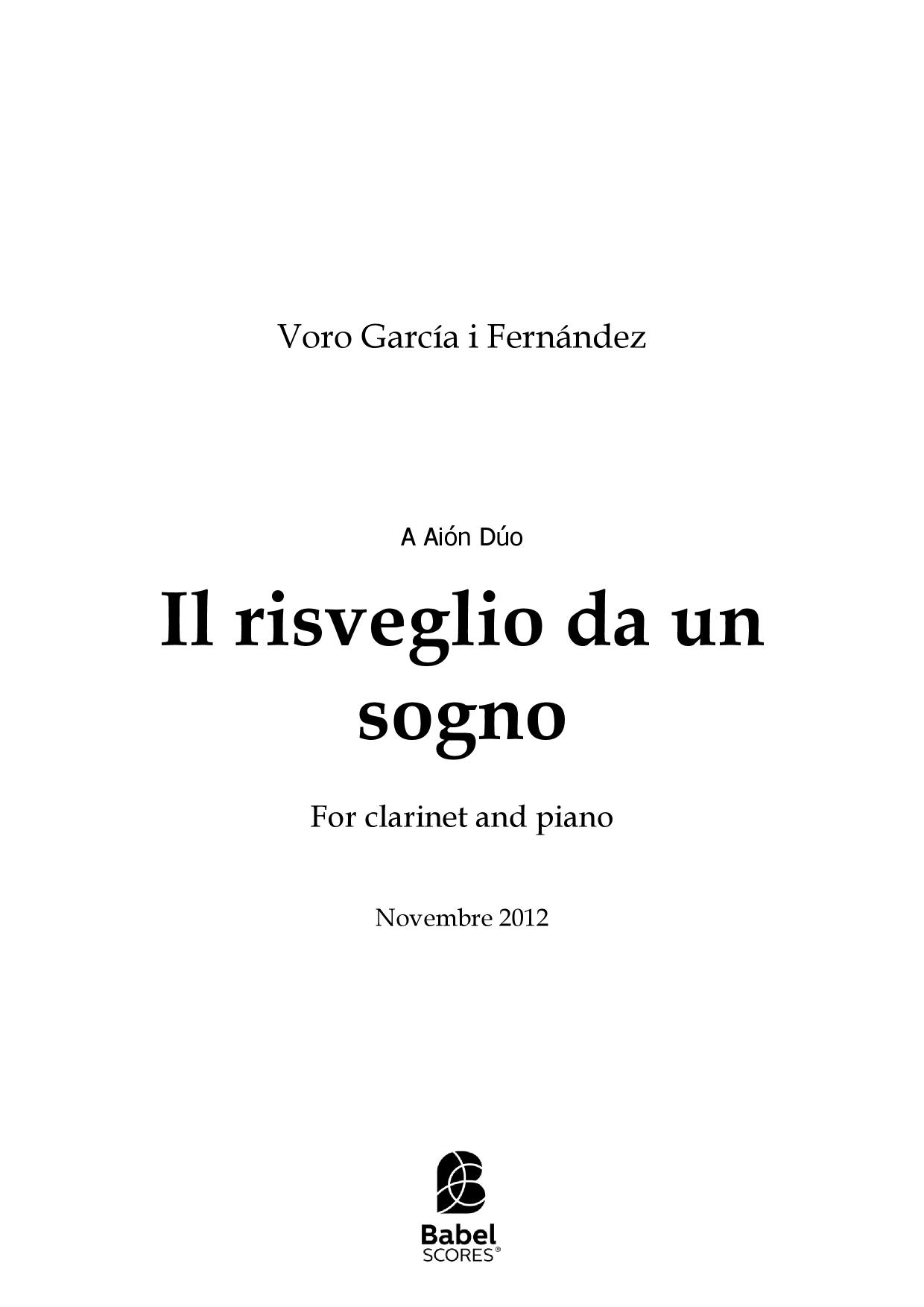 Il risveglio da un sogno