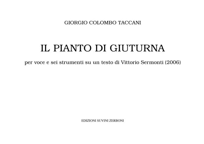 Il pianto di giuturna