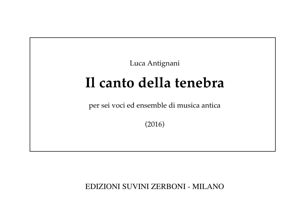 Il canto della tenebra