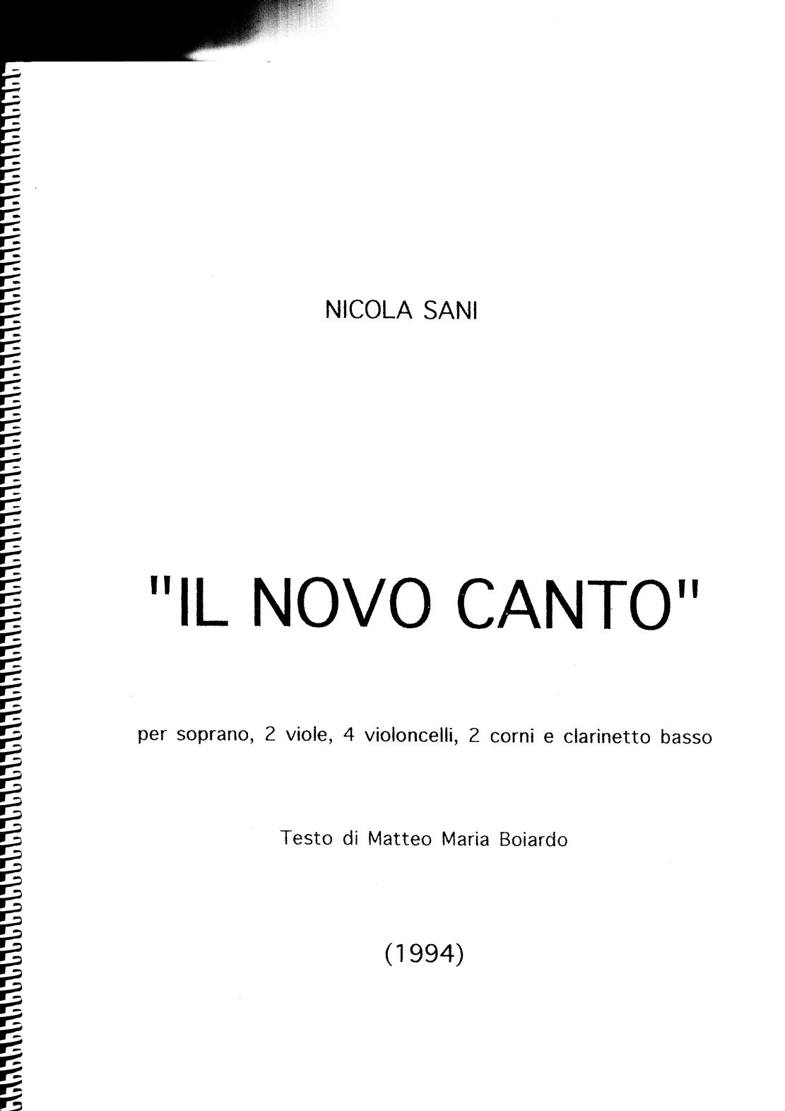 Il nuovo canto