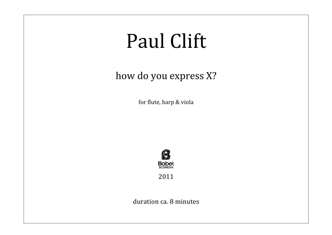 How do you express X