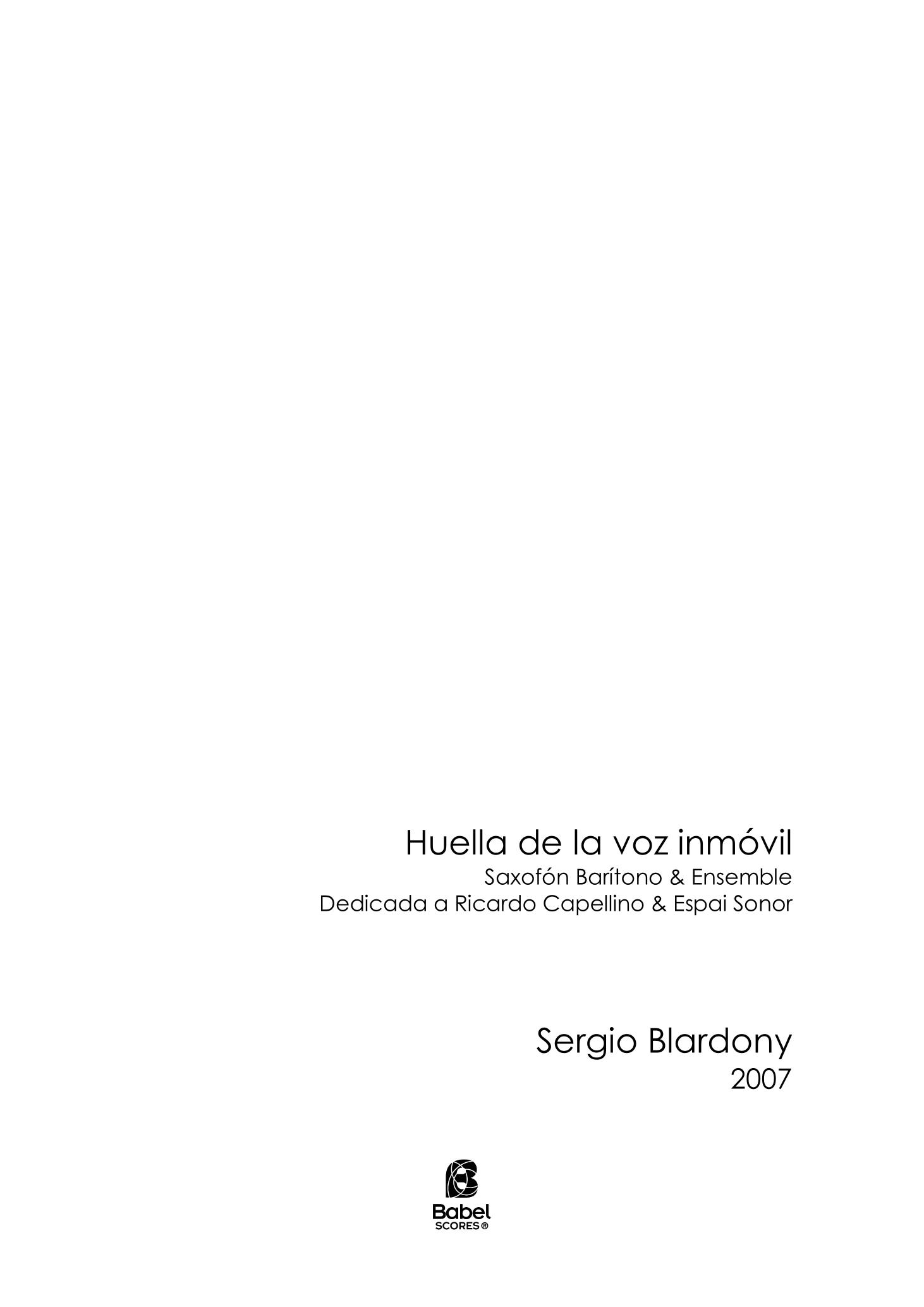 Huella de la voz inmóvil