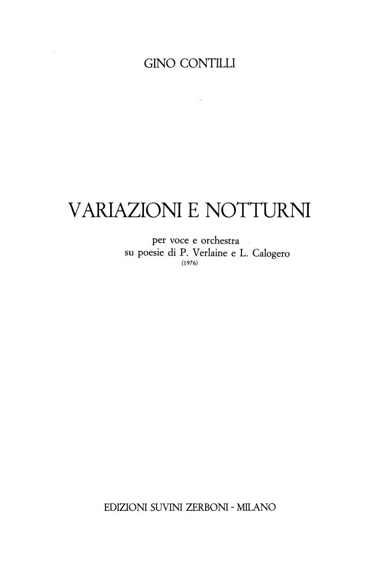 Variazioni e notturni