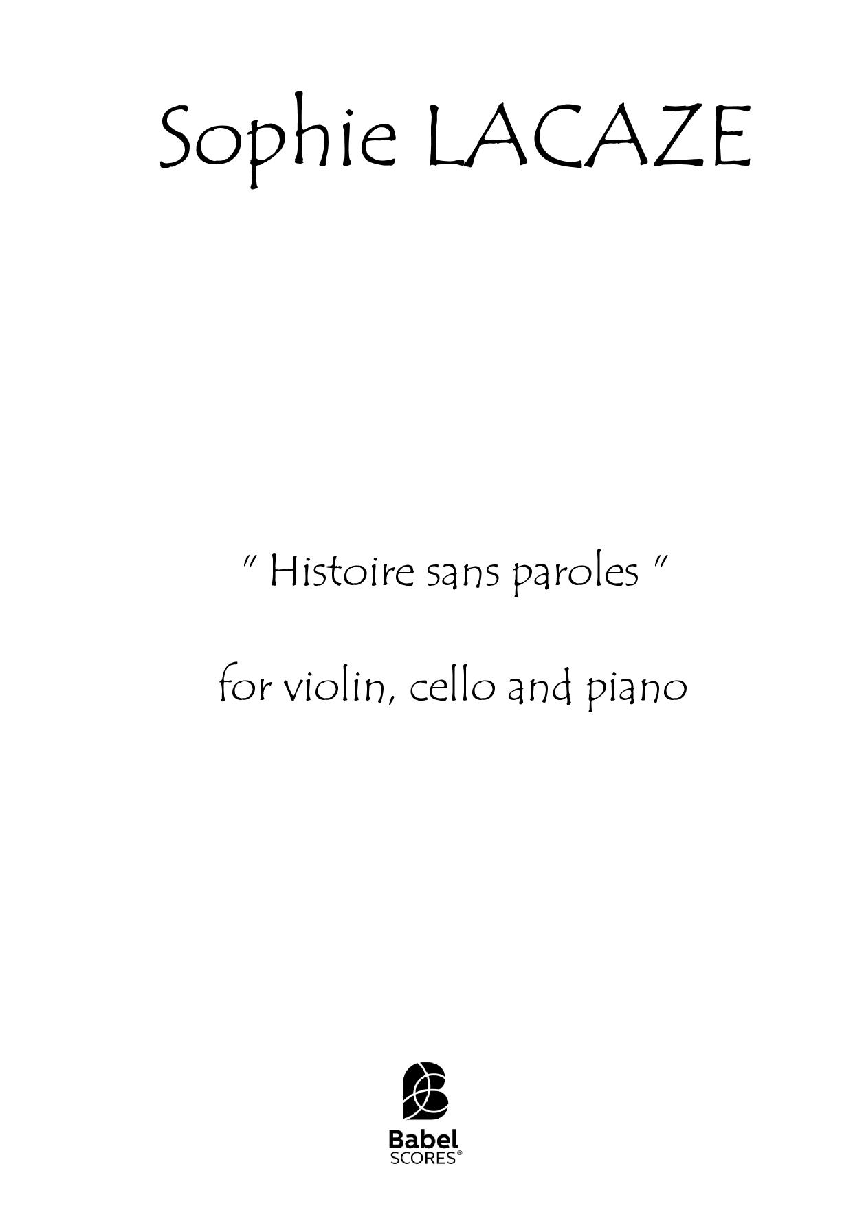 Histoire sans paroles