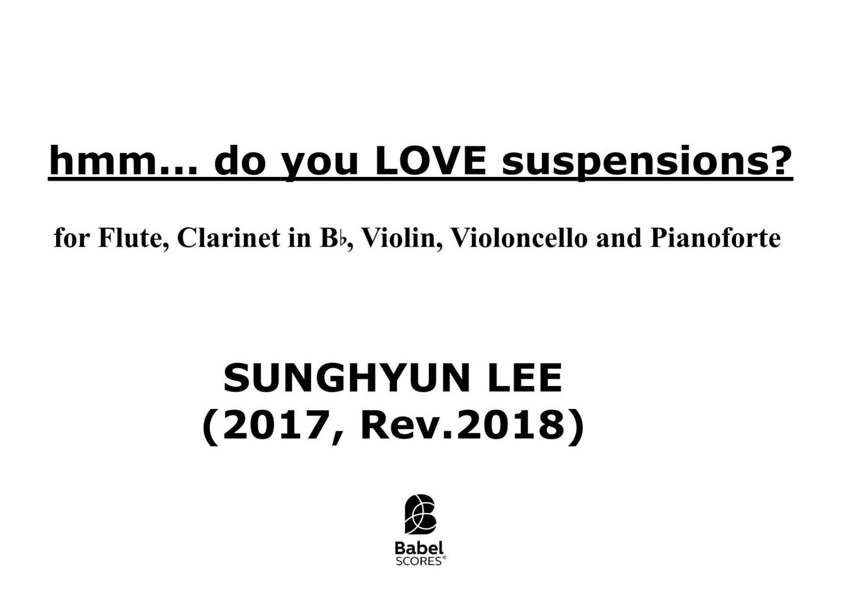 hmm... do you LOVE suspensions-
