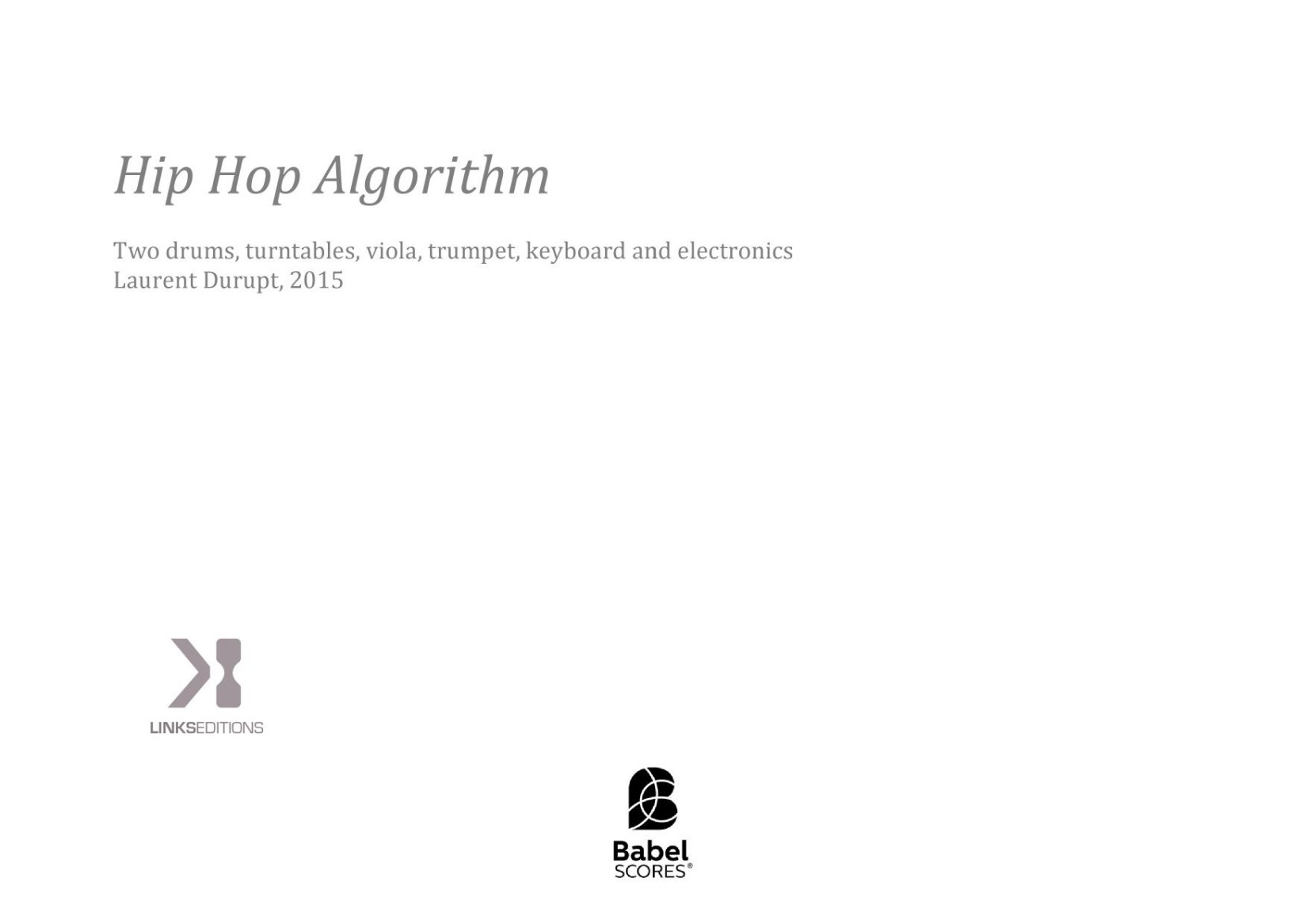 Hip Hop Algorithm