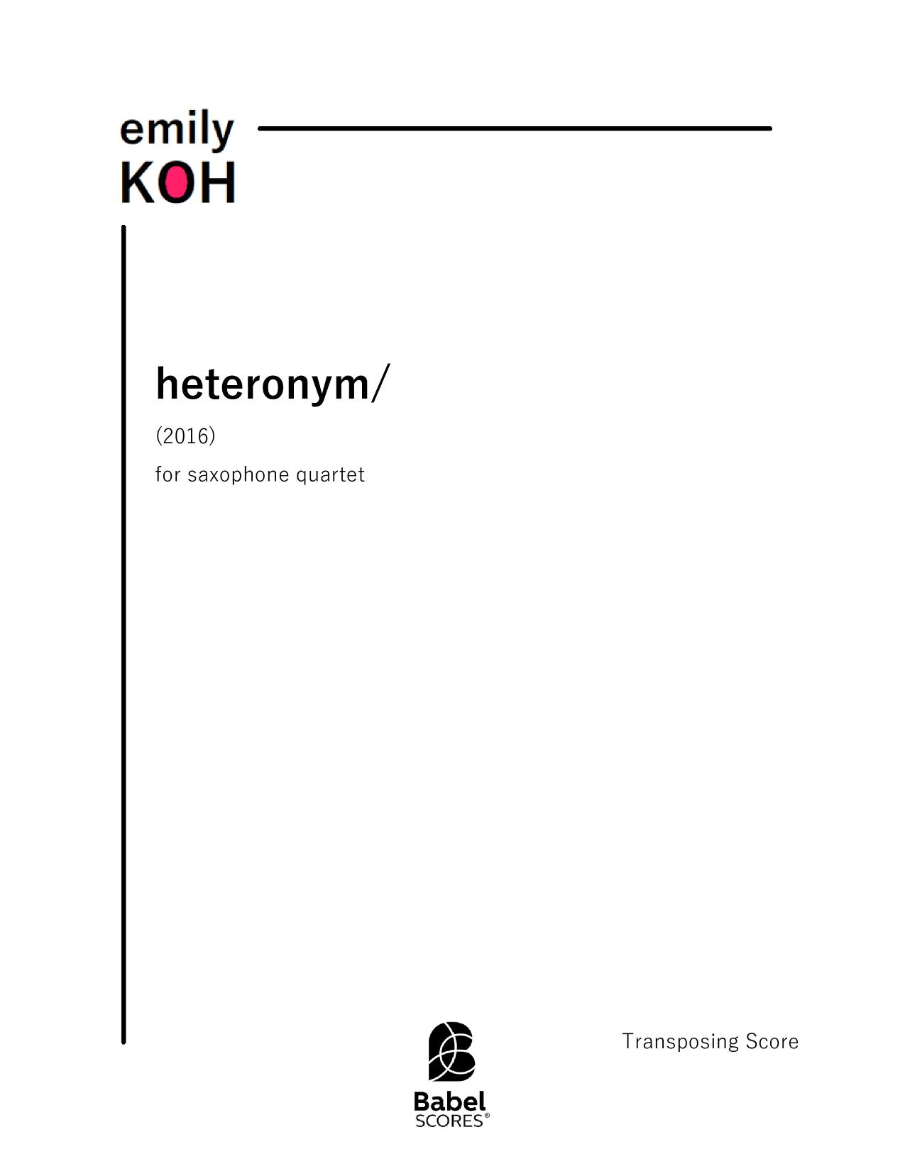 heteronym-