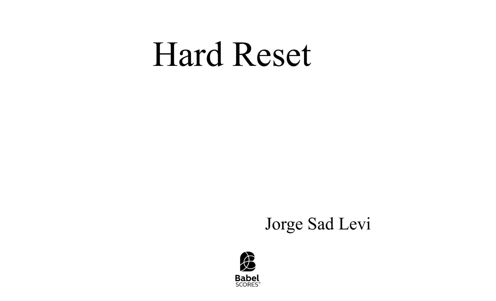 Hard Reset
