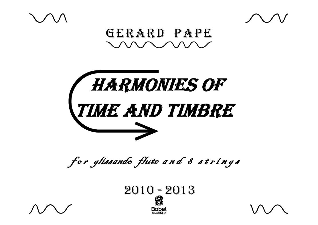 Harmonies of time and timbre