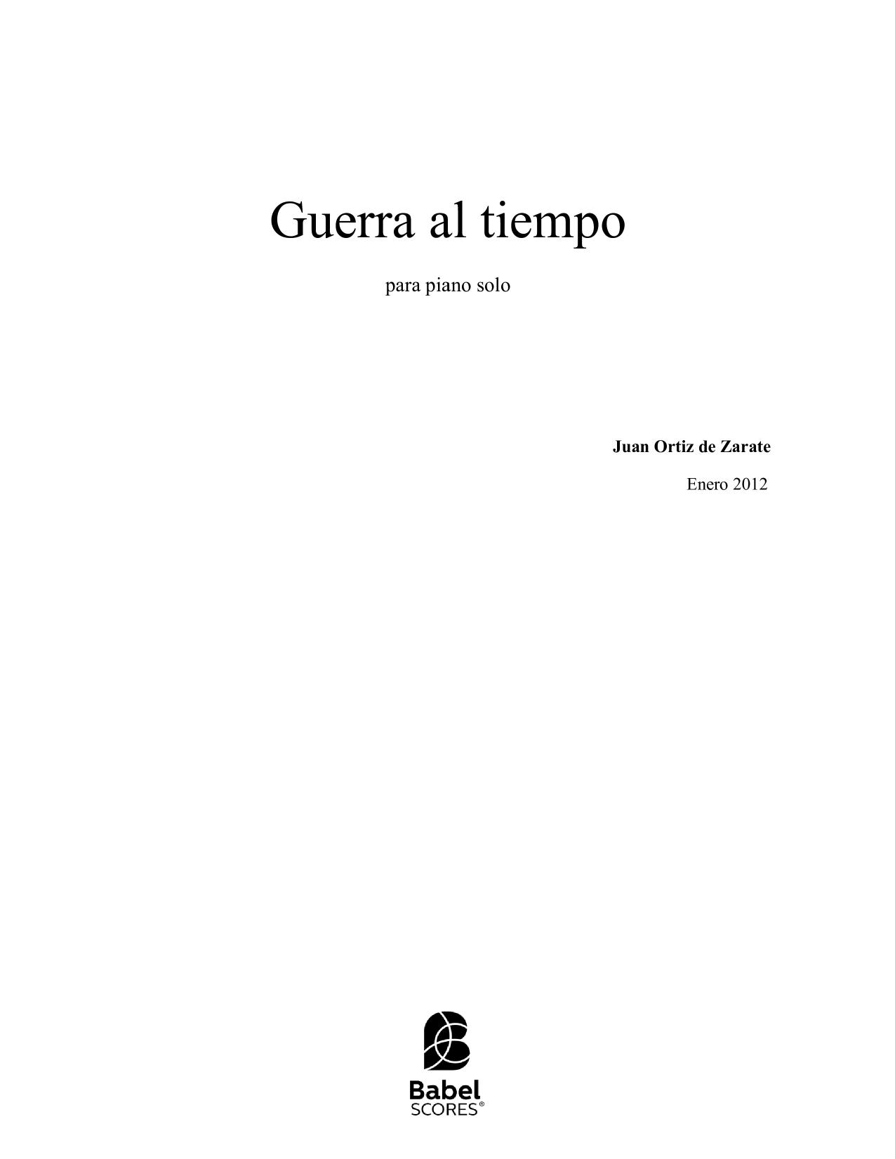 Guerra al tiempo