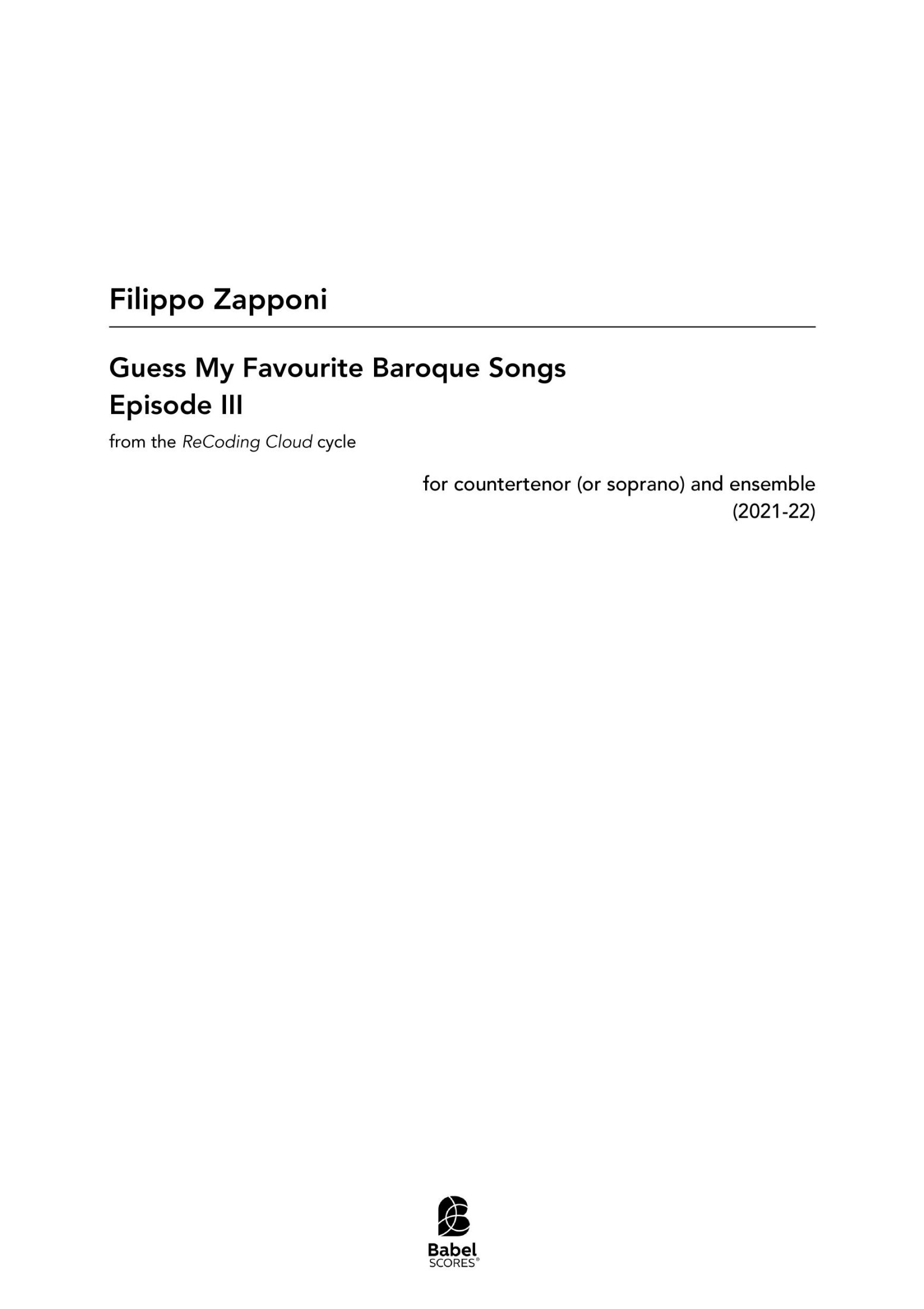 Guess My Favourite Baroque Songs - Episode III