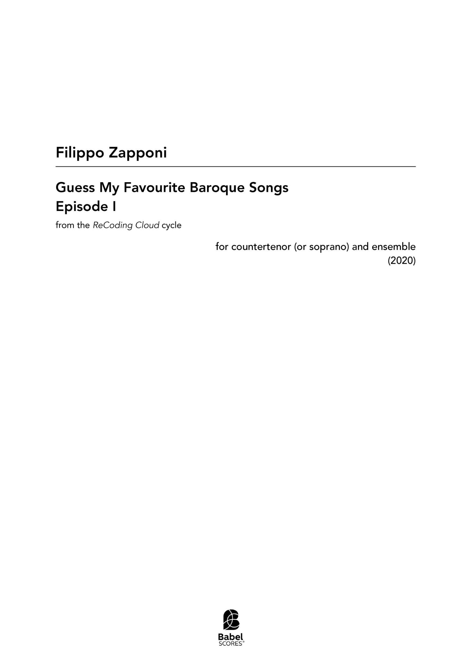 Guess My Favourite Baroque Songs - Episode I