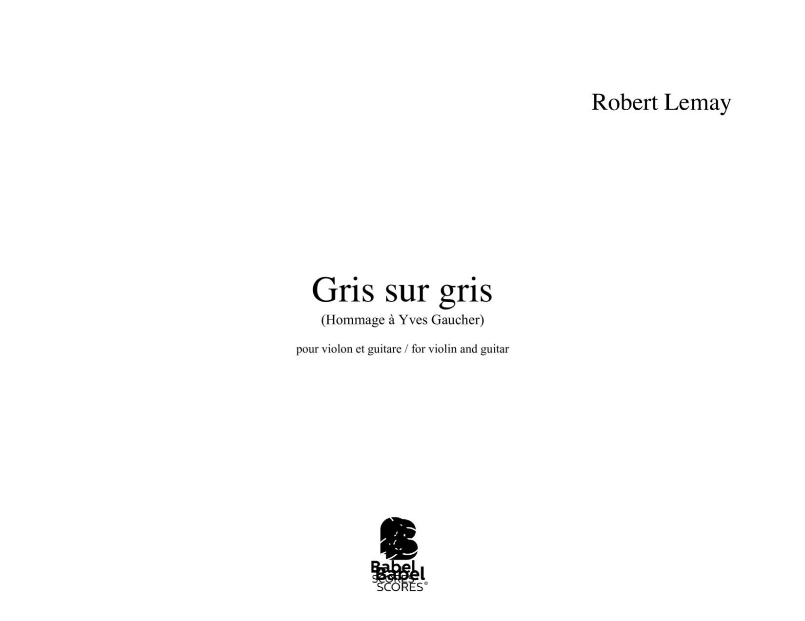 Gris sur gris