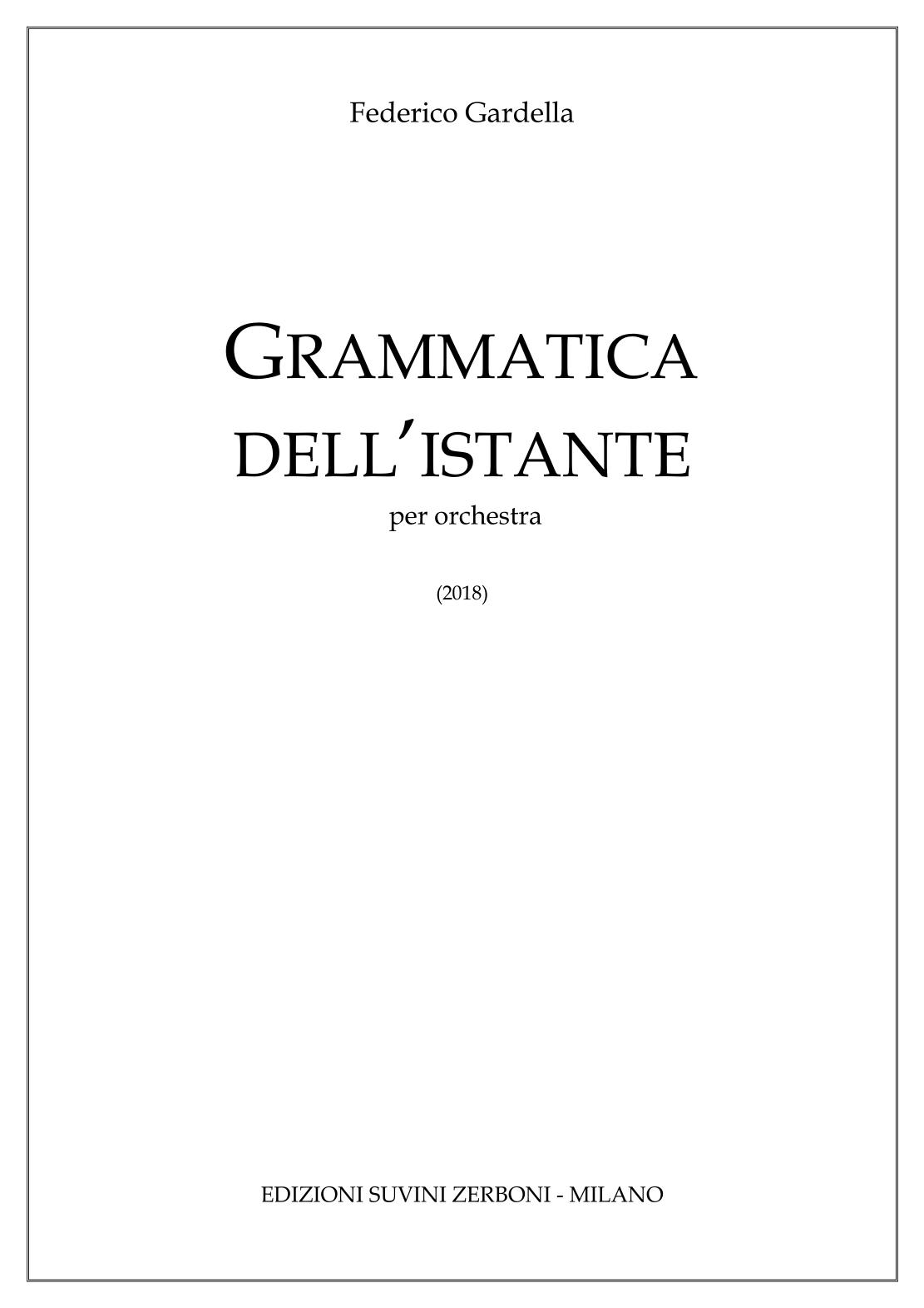 Grammatica dell istante