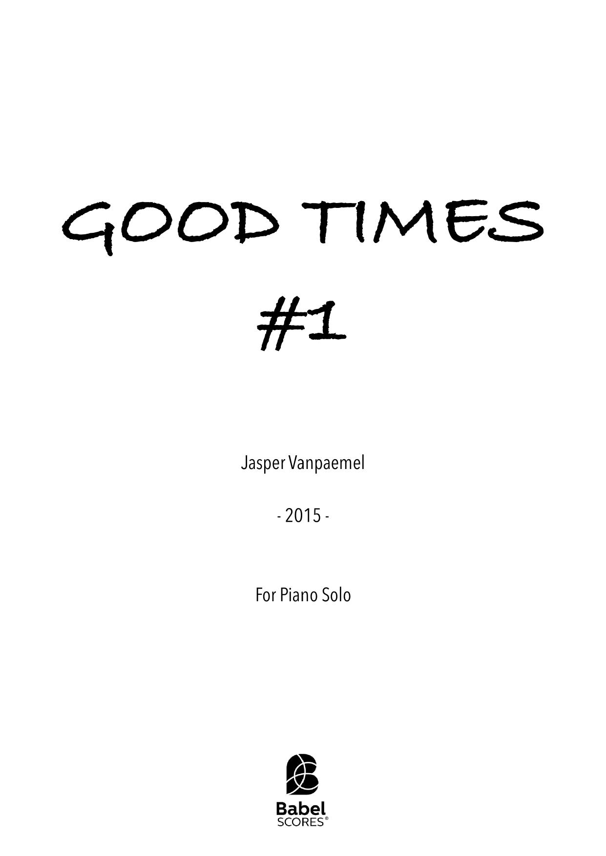Good Times #1