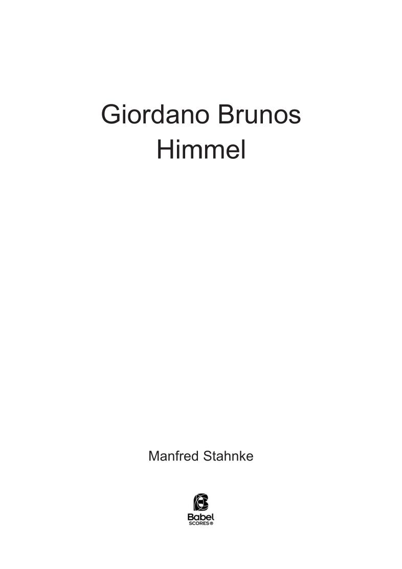 Giordano Brunos Himmel