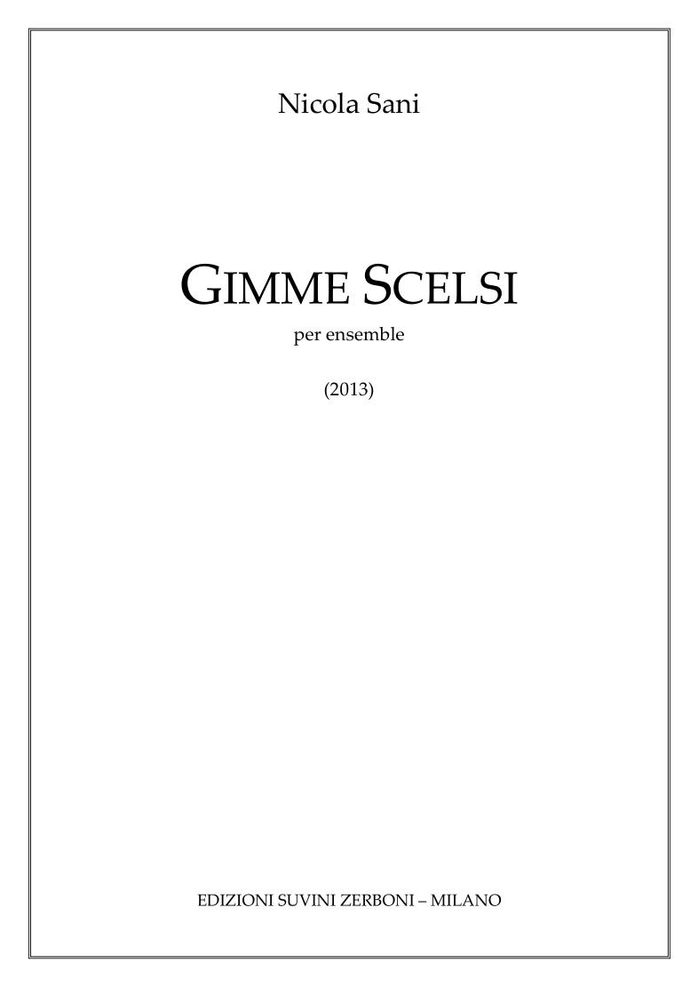 Gimme scelsi