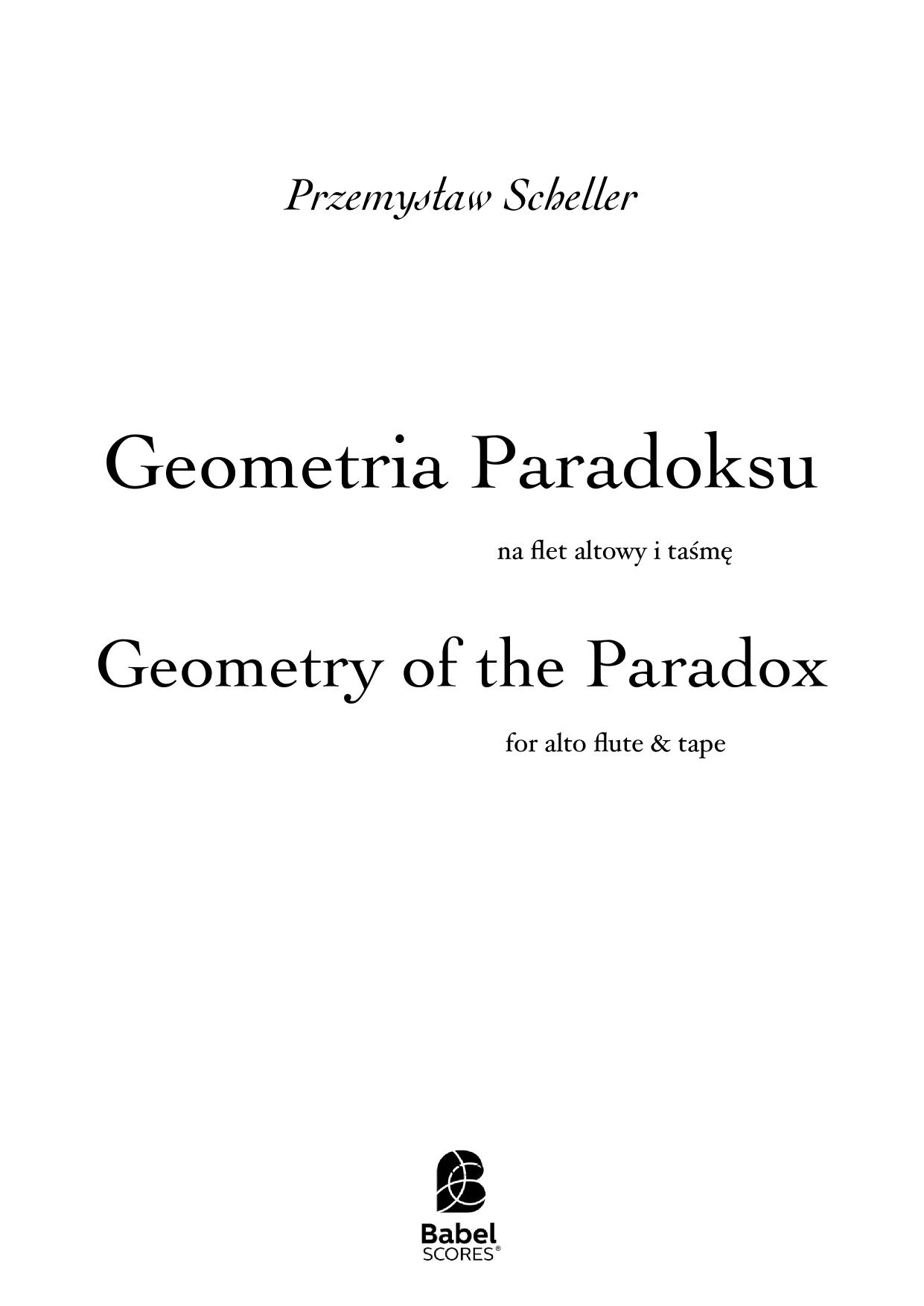 Geometry of the Paradox