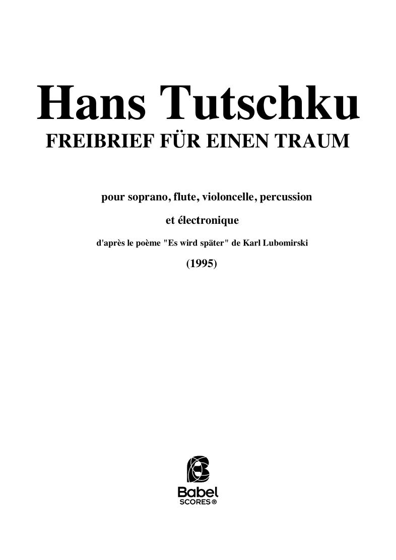 Freibrief für einen Traum