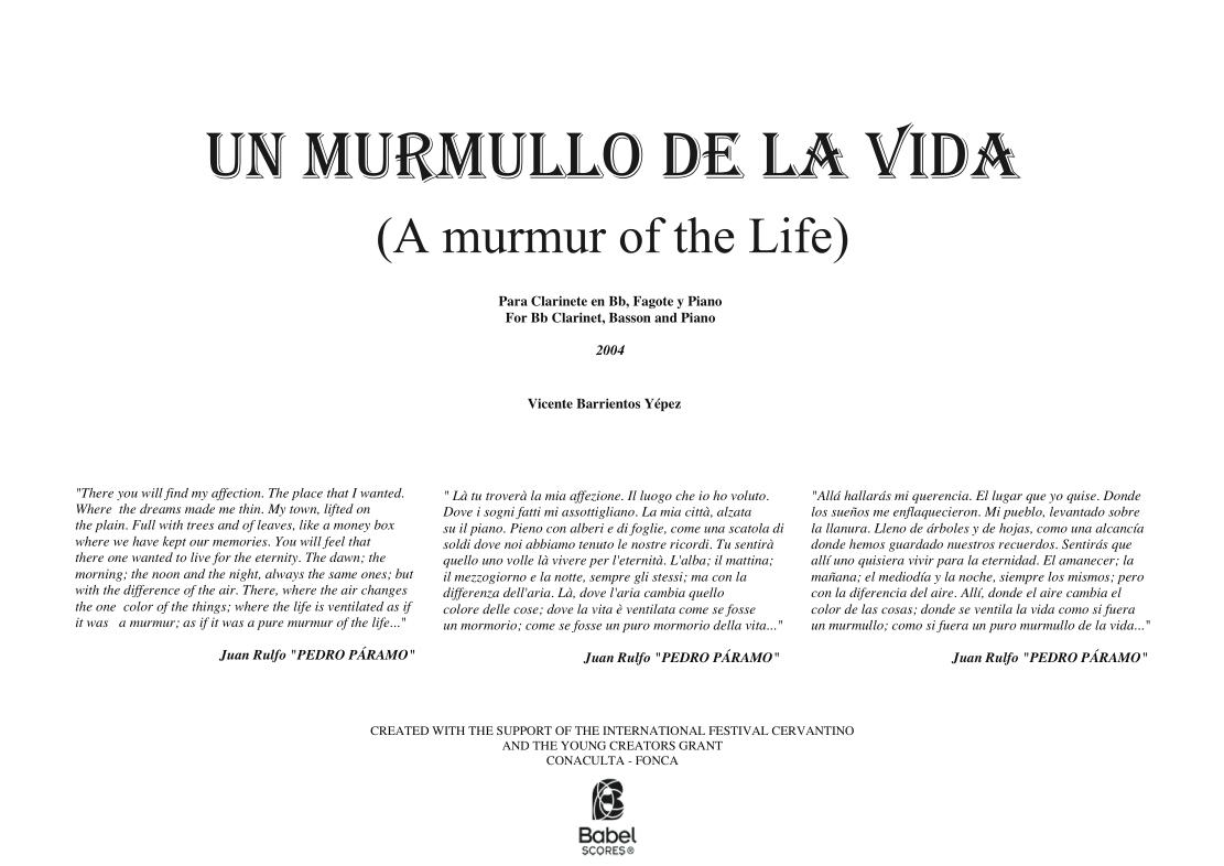 Un murmullo de la vida