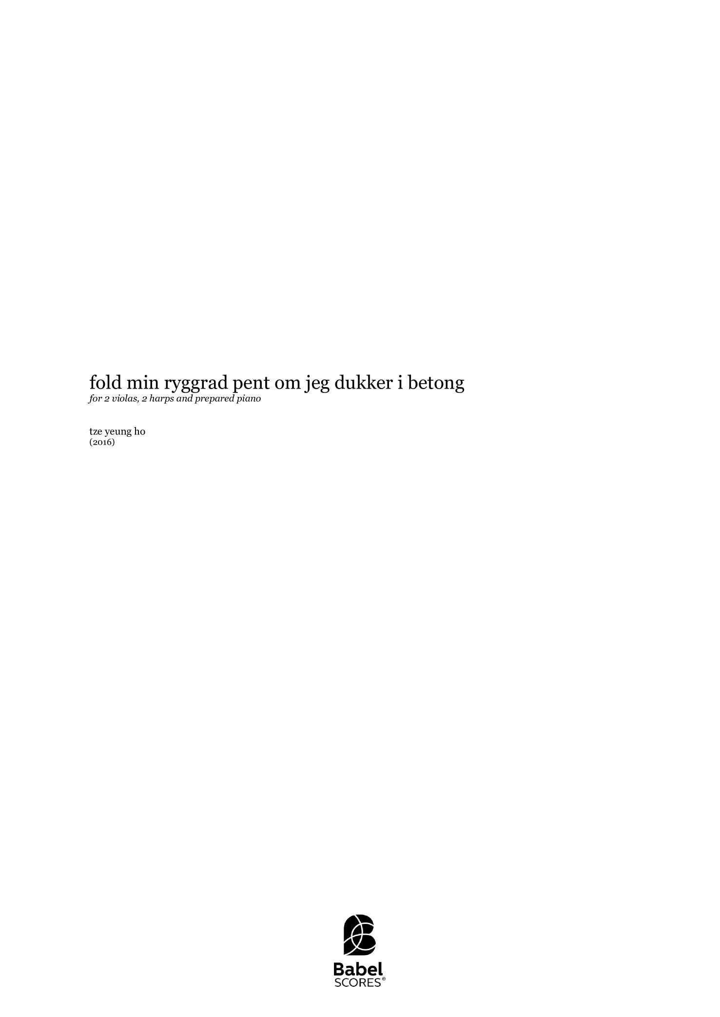 fold min ryggrad pent om jeg dukker i betong