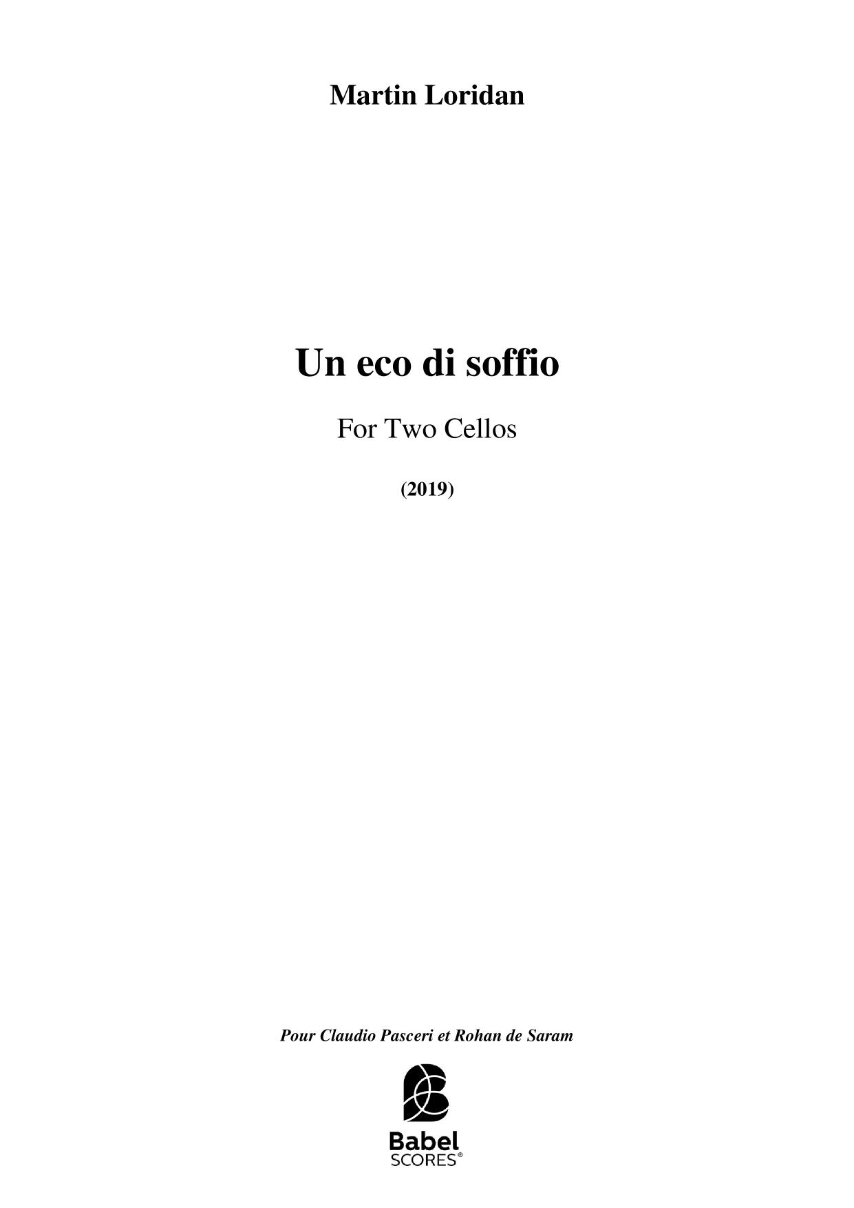 Un eco di soffio