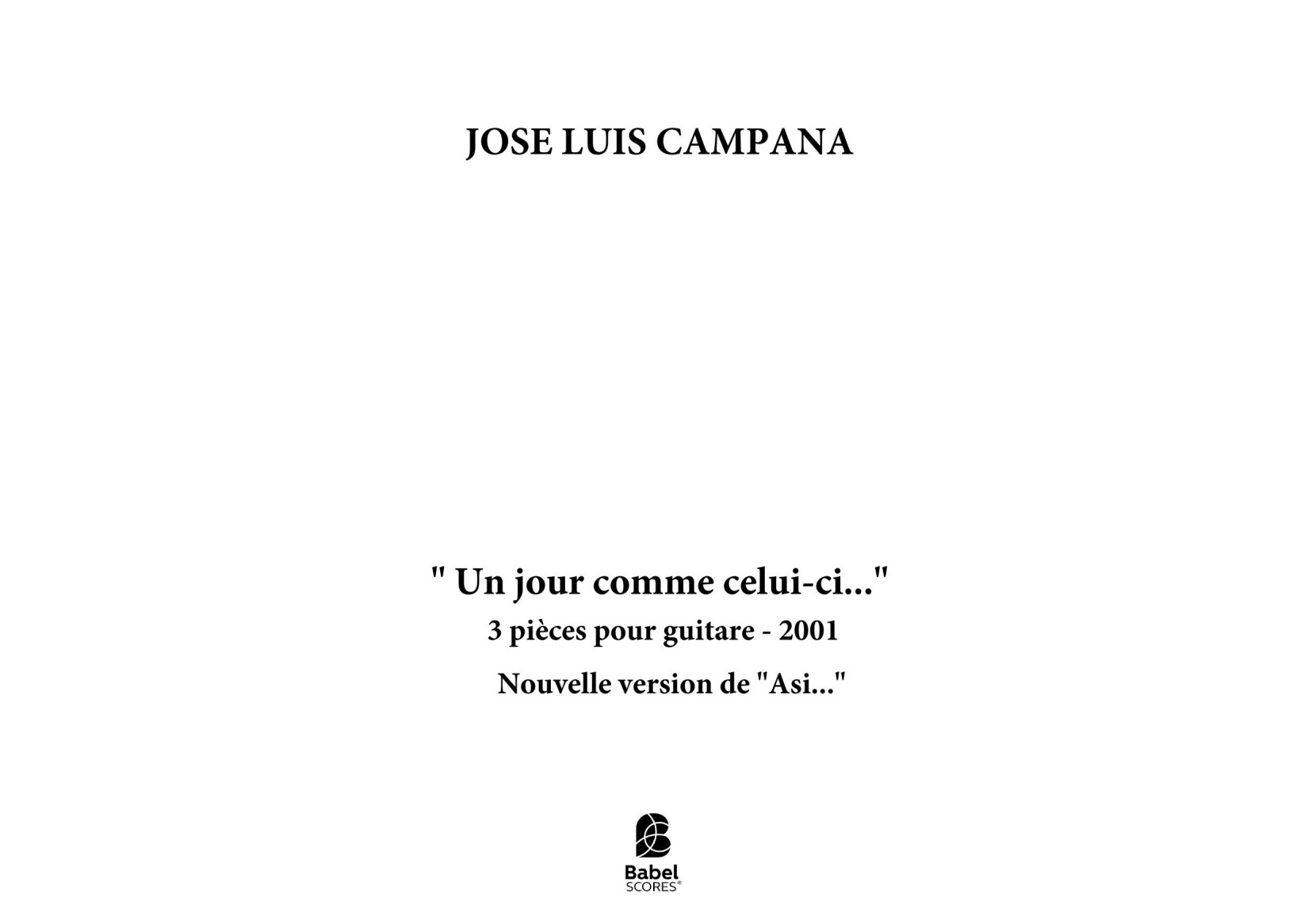 Un jour comme celui-ci...