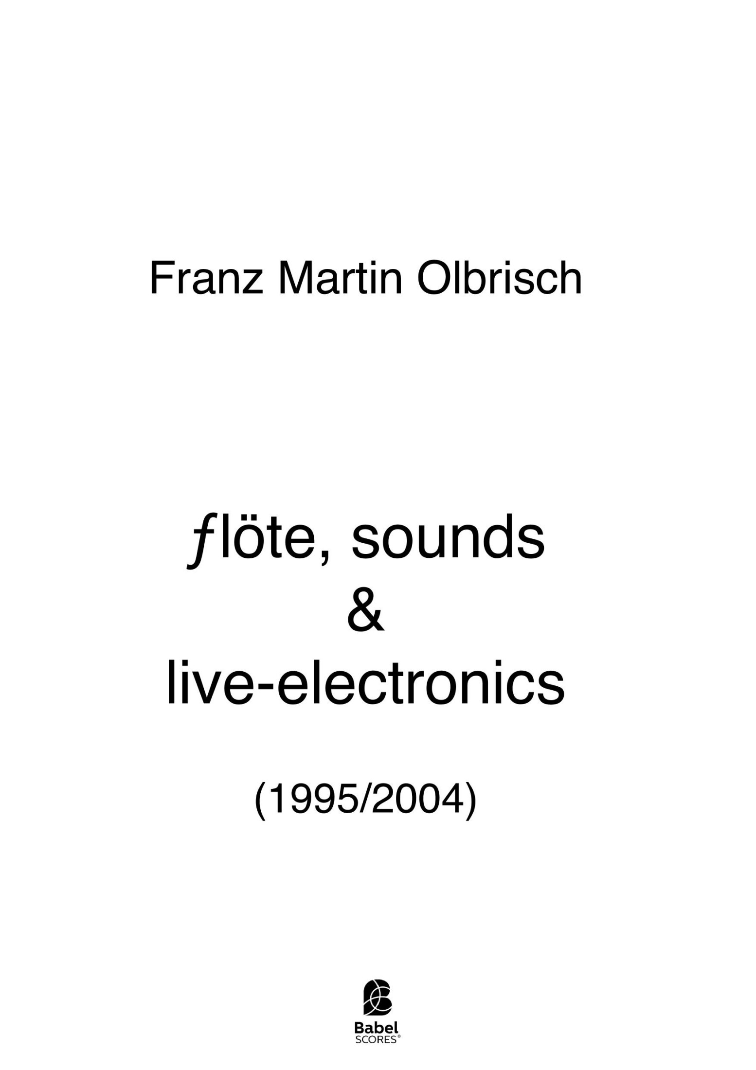 flöte, sounds & liveelectronics