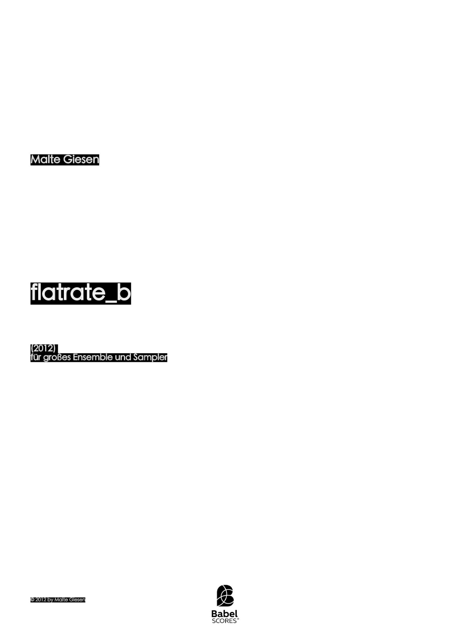 flatrate b