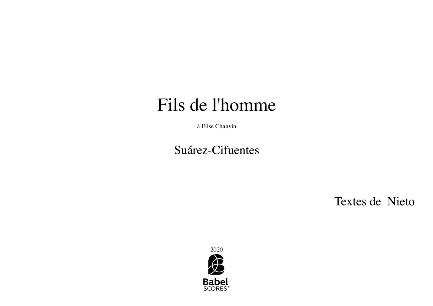 Fils de l'homme (Revelo III)