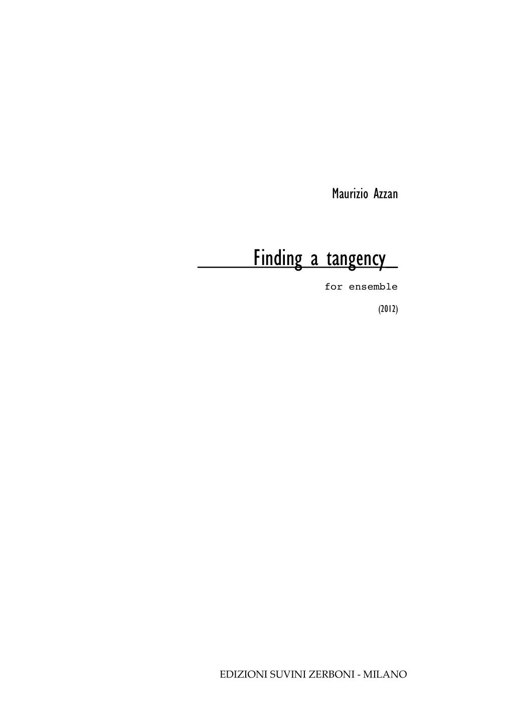 Finding a tangency