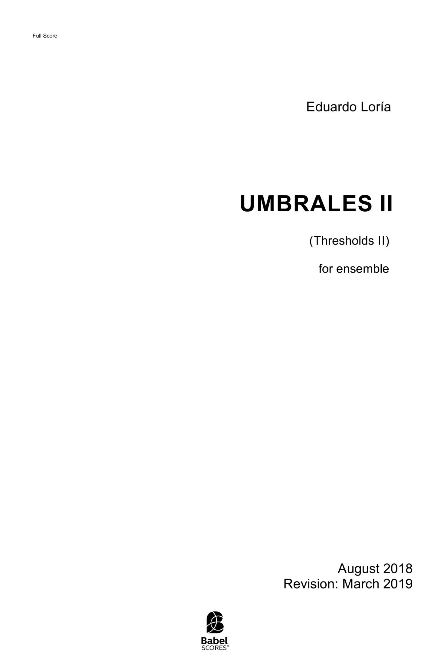 Umbrales II