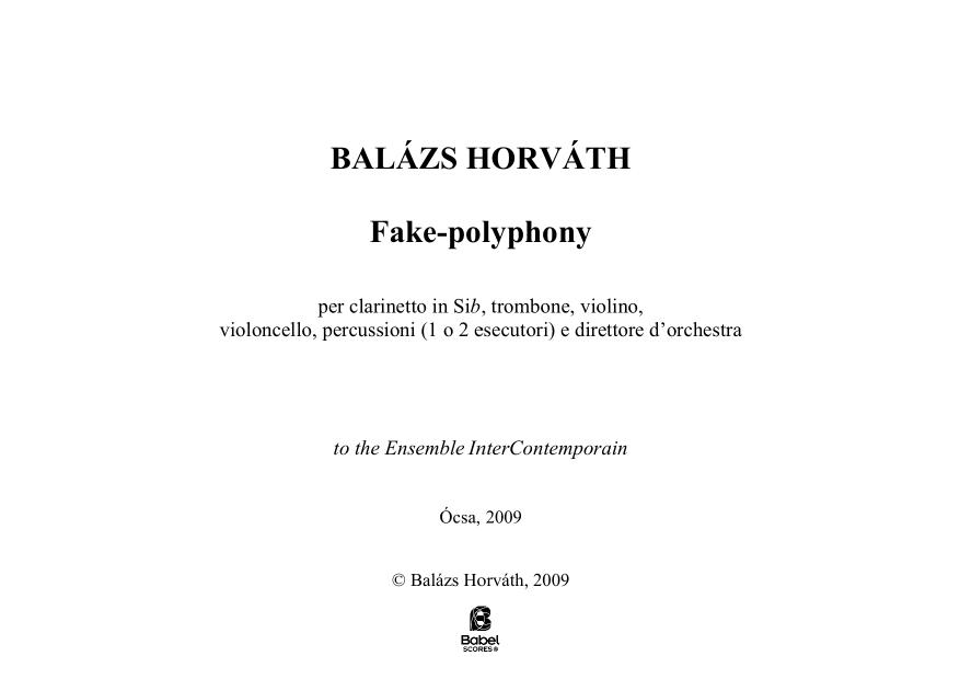 Fake-polyphony