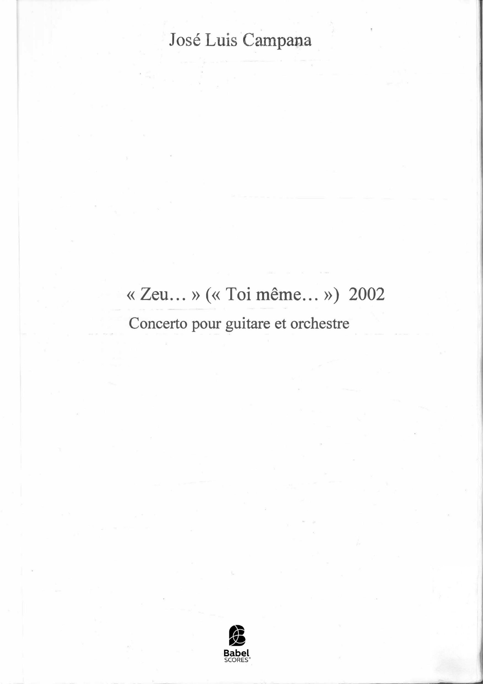 Zeu (Toi même)