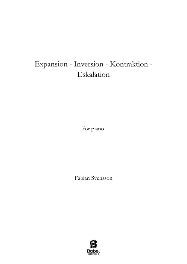 Expansion Inversion Kontraktion Eskalation