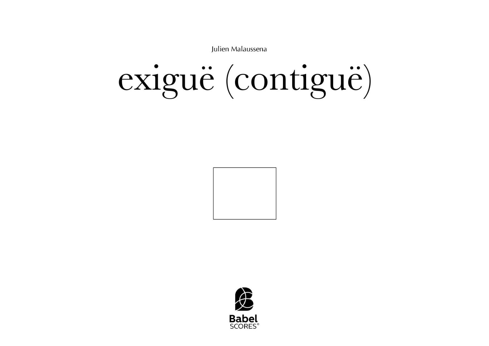 Exigüe (contigüe)