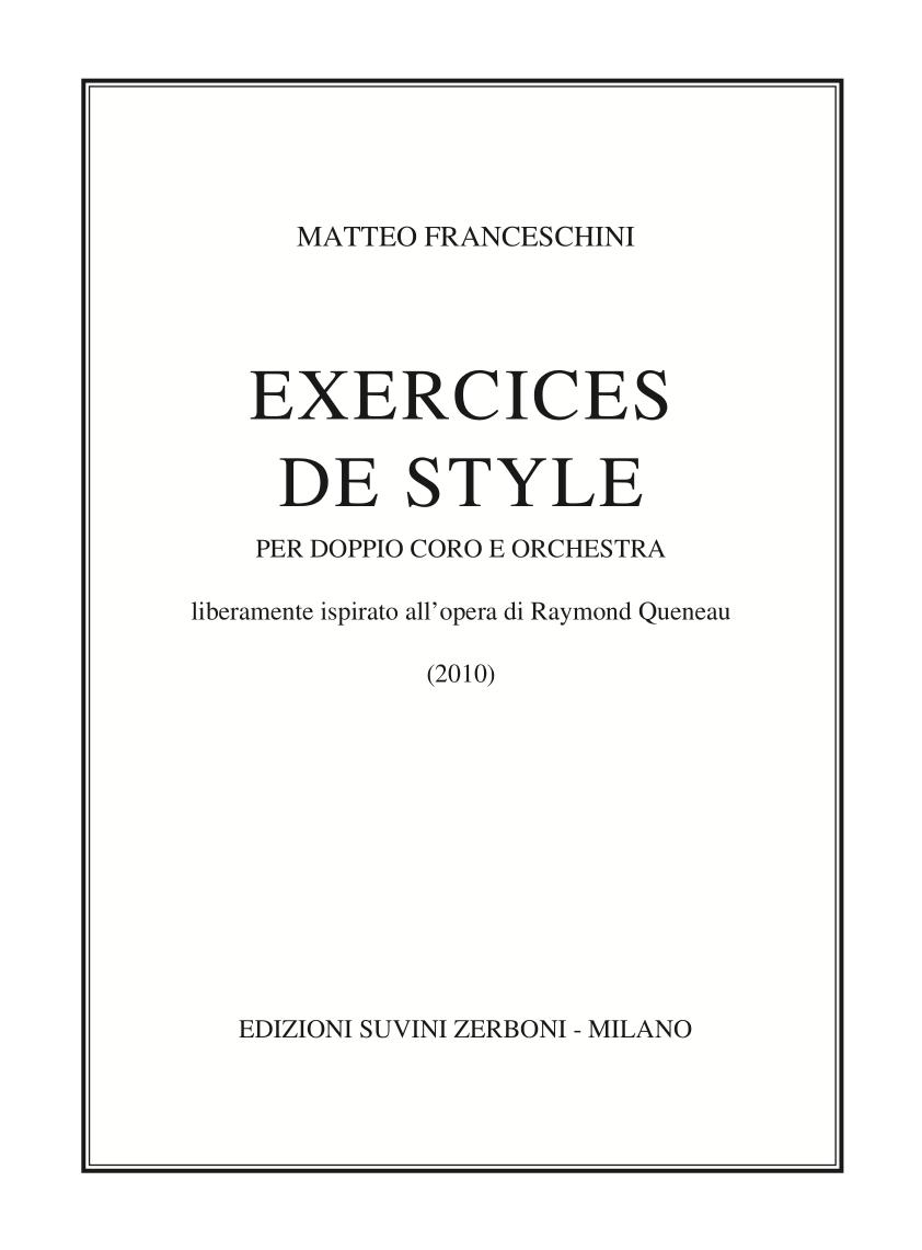 Exercices de style